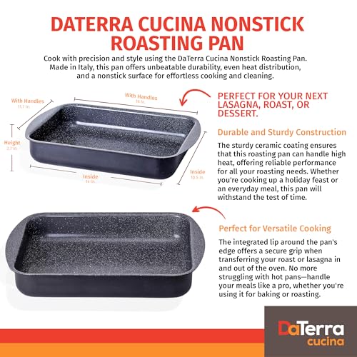 16x12-Inch Ceramic-Coated Nonstick Roasting & Lasagna Pan - Regular Size