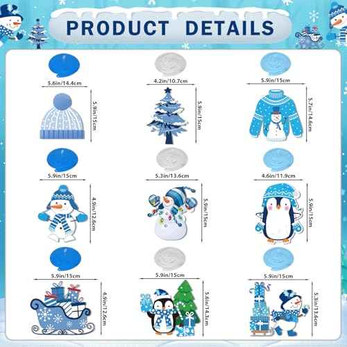 Happy Holidays Banner Happy Holidays Decorations Winter Banner with Winter Wonderland for Holiday Decorations Christmas Decorations Christmas Party Decorations