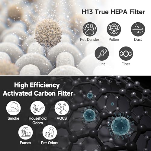 VALZONE PuriCare 360 Filter for LG AS601HBB0 HEPA & Activated Carbon Purifier