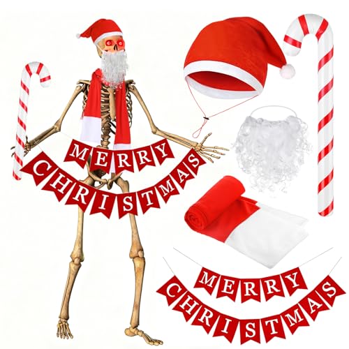 Draupnir 5-Piece Skeleton Christmas Costume Accessories Set