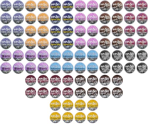 InfuSio World Coffee Pods Assorted 96-Count - 12 Blends, Keurig Compatible