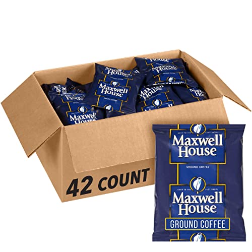 Maxwell House Medium Roast Ground Coffee Pack of 42, 1.5 oz Packets