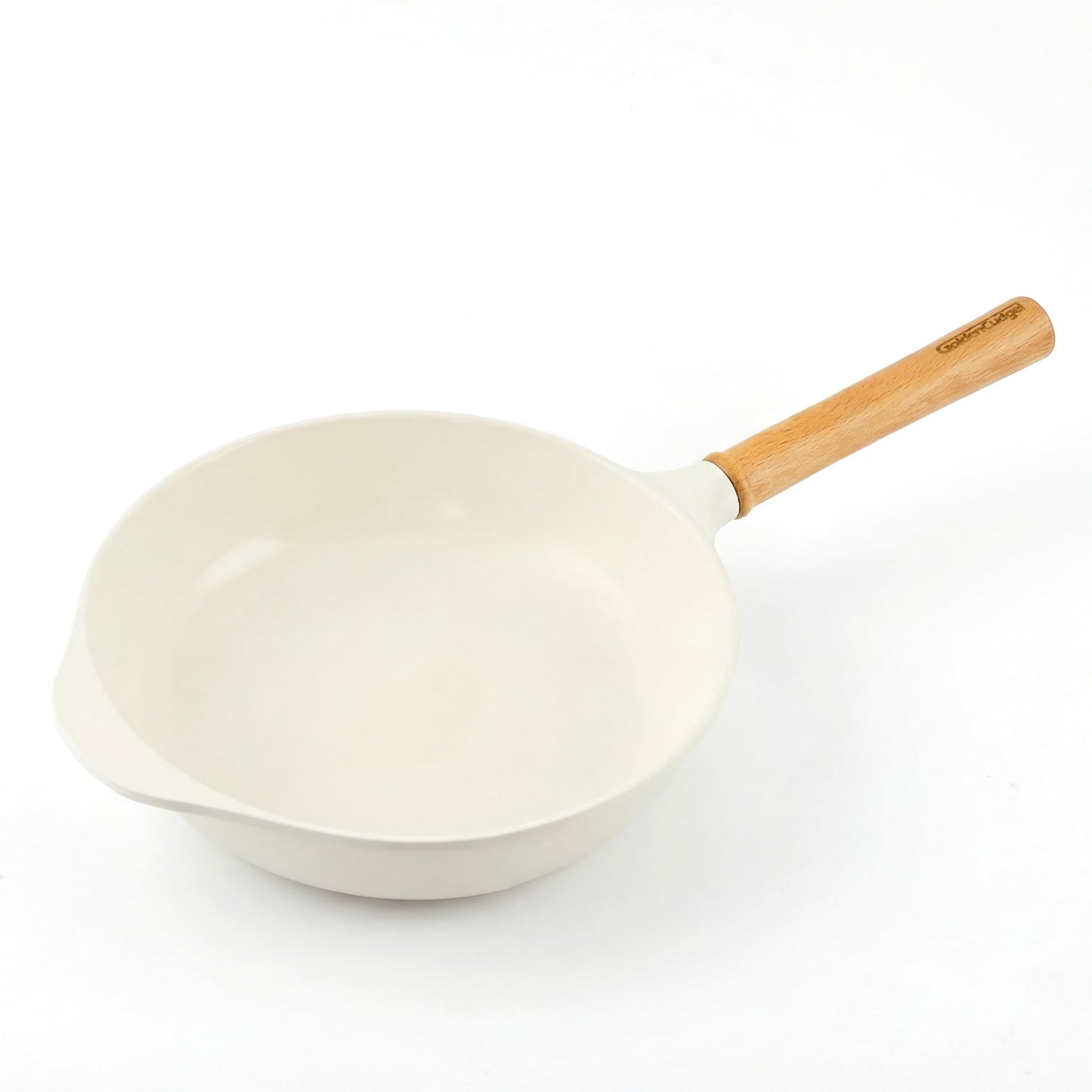 Nonstick Skillet with Lid ,10 Inch Deep Frying Pan, Toxin-Free Ceramic Frying Pan Cookware, Wabi-Sabi Style Healthy Non Toxic Cooking Pan with Helper Handle, Saute Pan Compatible with All Stovetops
