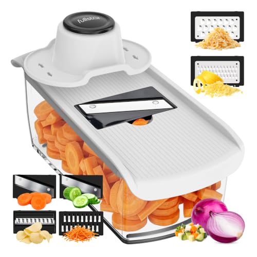 Fullstar Pro Mandoline Slicer 6-in-1 Kitchen Prep Tool - White