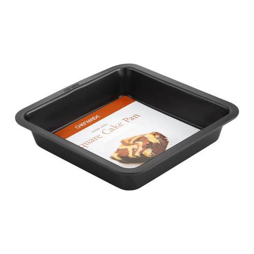 CHEFMADE Square Cake Pan, 8-Inch Bakeware Non-Stick Carbon Steel Pan Deep Dish Oven Baking Mold Baking Tray Ovenware for Cakes, Bread, Pizza, Cookies