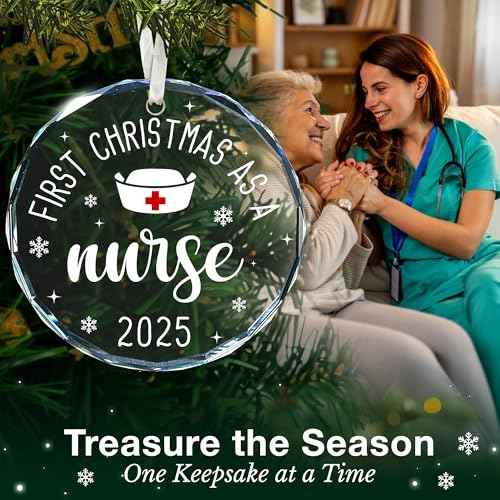 Nurse Ornaments for Christmas Tree - Unique Nurse Practitioner Gifts for Women, for Nursing Students, Ideal Ornament, Perfect as Graduation Gift for Women