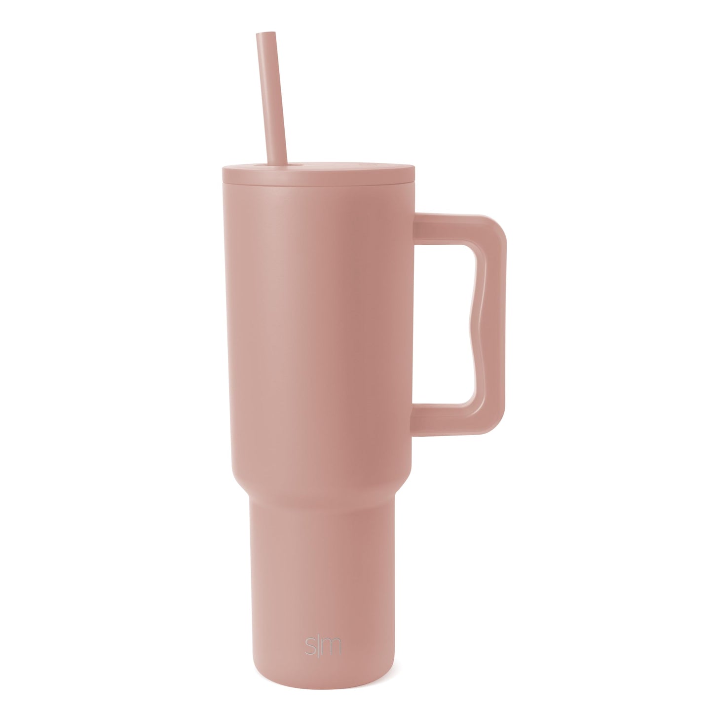 Simple Modern 40 oz Tumbler with Handle and Straw Lid | Insulated Reusable Stainless Steel Water Bottle Travel Mug Cupholder Use | Gifts Women Men Him Her | Trek Collection | 40oz | Mauve Me