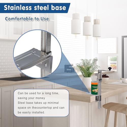 Heavy Duty Commercial Can Opener for Large Cans Up to 13 Inches Tall - Industrial Kitchen Tool with Stainless Steel Blade & Stable Base - Variation: Commercial Can Opener