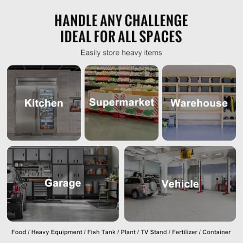VEVOR 48 x 20 x 8-Inch Aluminum Dunnage Rack 1000 lbs Capacity Commercial Food Storage