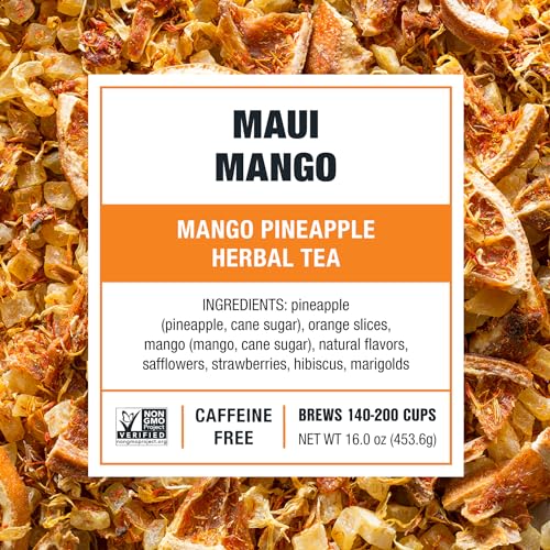 Tiesta Tea Maui Mango Loose Leaf Herbal Tea Bulk Pouch - 200 Cups