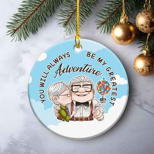 Couple Ceramic Ornament - Christmas Decoration for Home - 2024 Hanging Ornament - Gifts for Couple - You and Me We Got It