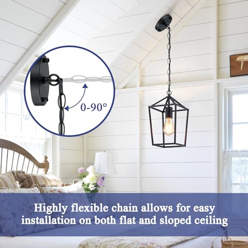 Sheetea 2 Pack Pendant Lights for Kitchen Island - Black Modern Light Fixtures - Variation: Black / Standard
