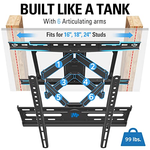 Mounting Dream Full Motion TV Wall Mount for 32-70 Inch Flat Screen TVs - Tilt, Swivel & Extend