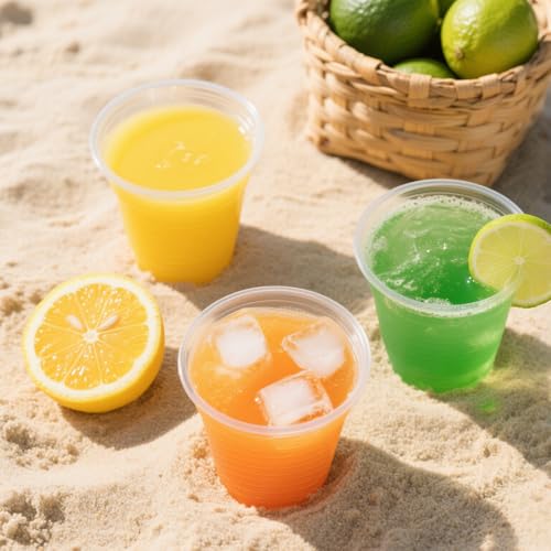 SIUQ 1500 Pack 5 oz Clear Plastic Cups Disposable Party Drinking Cups