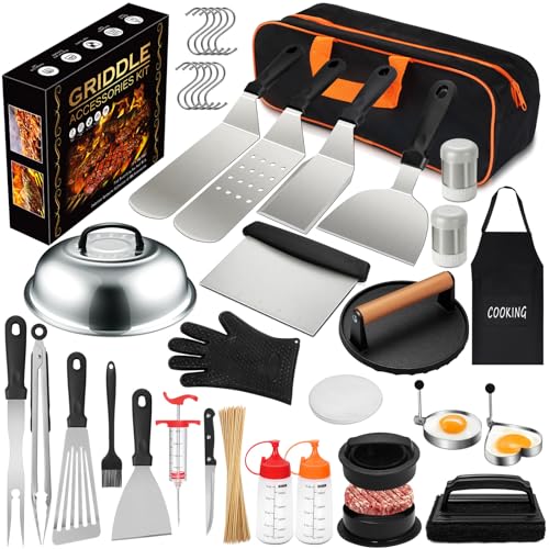 EWFEN 237pcs Griddle Accessories Kit for Blackstone Flat Top Grill Spatula Set with Cover