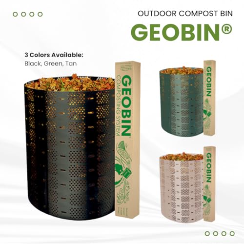 GEOBIN Black 246-Gallon Expandable Outdoor Compost Bin - Easy Assembly