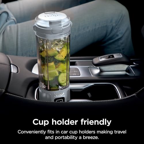 Portable Blender with 2 Vessels - Grey, 18oz, Rechargeable USB-C, Includes Accessories