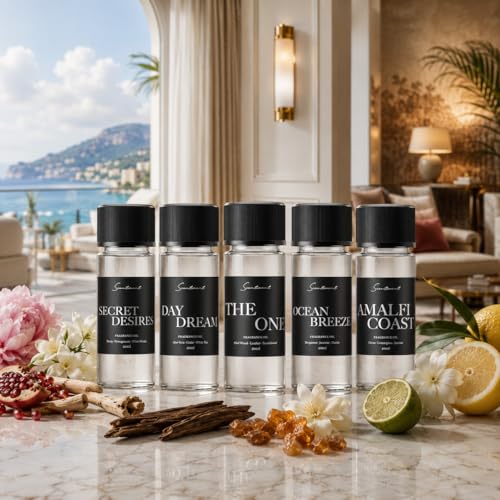 Hotel Diffuser Oil Set - 5 Fragrance Oils for Ultrasonic & Ceramic Diffusers - 0.68 Fl Oz Each - Variation of THIS Listing
