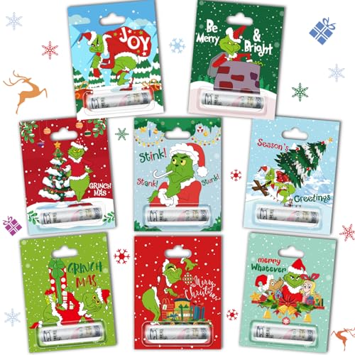 Christmas Money Holder Cards 8 Pack, Christmas Money Holder Ornaments for Gifting Cash, Holiday Gifting Money Cards for Kids, Funny Xmas Cash Gift Ideas, Merry Grinchmas Tree Hanging Ornaments Decor