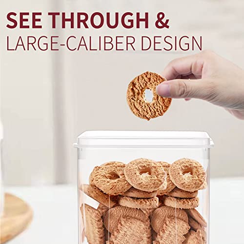 Clear Flour & Sugar Storage Containers Set 10 pcs - Airtight Food Organizer BPA Free