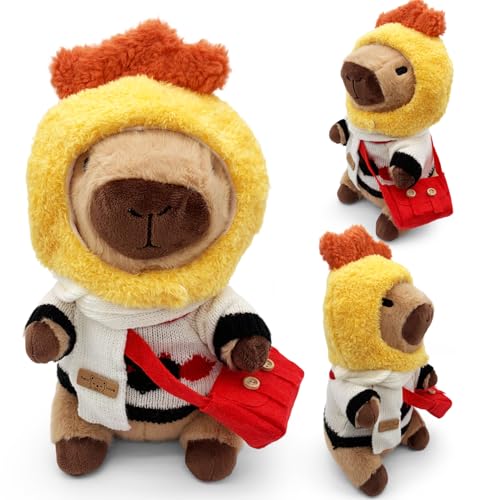 Capybara Plush Toy, Cute Stuffed Animals Kawaii Capibara Plush Pillow Christmas Birthday Easter Valentine's Day Gift for Kids Boys Girls (11 PCS Halloween)