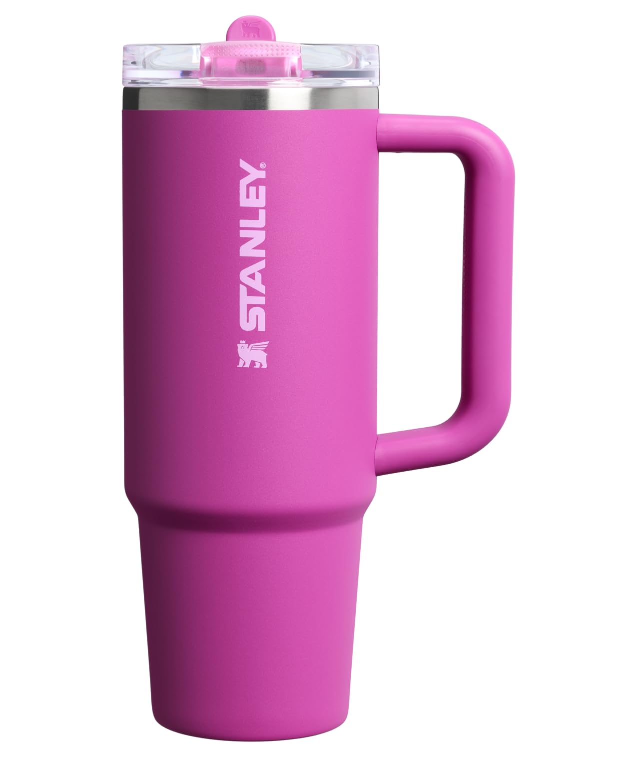STANLEY Quencher ProTour Flip Straw Tumbler with Leakproof Lid 30 oz | Built-In Straw & Handle | Cupholder Compatible for Travel | Insulated Stainless Steel Cup | BPA-Free | Dark Blossom