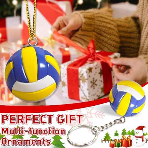 Volleyball Ornament Volleyball Gifts for Teen Girls Players Birthday Keepsake for Christmas Tree Decorations