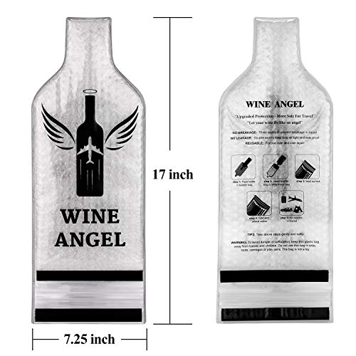 Reusable Wine Travel Bags Set - 8 Pack, Leakproof & Impact-Resistant
