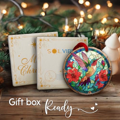 Hummingbird Christmas Ornament 2026 - Vibrant Holiday Tree Decor Gift