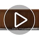 Twin Wood Headboard for Bed Frame - Mid-Century Modern, Black