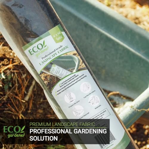 ECOgardener Premium 5oz Landscape Fabric - 3ft x 50ft Weed Barrier