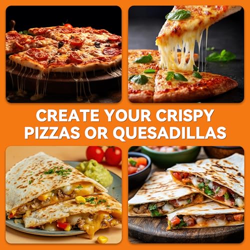Baker's Friend Graphite 12-Inch Countertop Pizza Maker - Electric Home Kitchen Appliance