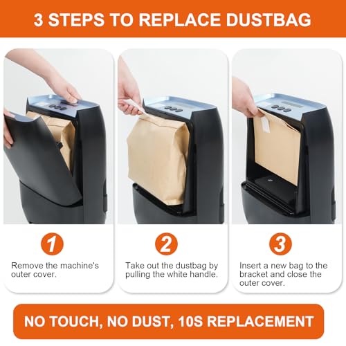 Hiwoor Blue Touchless Automatic Vacuum & Dustpan for Salons – Electric Hair & Debris Cleaner