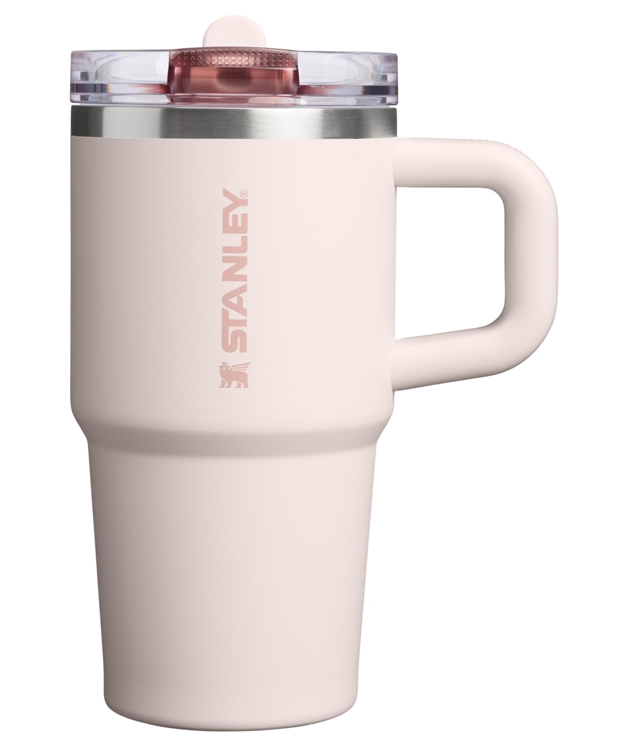 STANLEY Quencher ProTour Flip Straw Tumbler with Leakproof Lid 20 oz | Built-In Straw & Handle | Cupholder Compatible for Travel | Insulated Stainless Steel Cup | BPA-Free | Rose Quartz