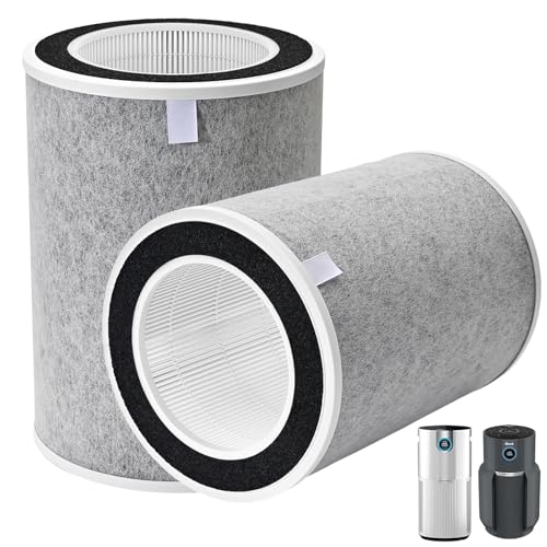 2 Pack HEPA Air Purifier Filters for Shark HP201 HP202 HP232 Series Max Air Cleaners