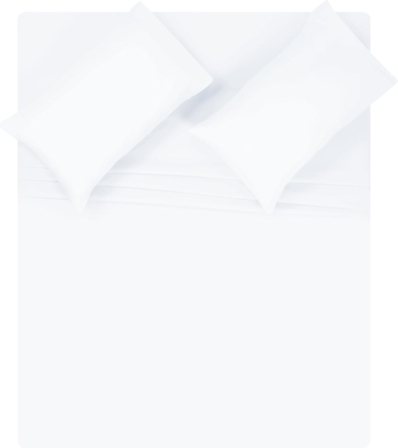 Skiennix Queen Sheet Set | Ultra Soft Double Brushed Microfiber Bedding - 4 Piece Deep Pocket - White