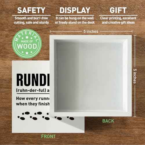 Runner Gift for Women Men, Running Lover Christmas Birthday Gift Marathon Runner Gift for Women Men Home Office Gym Fitness Decor Workout Decoration Wooden Sign, How Every Runner Feels