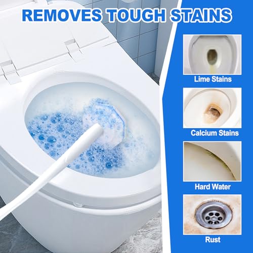 Zeefpod 200 Pack Disposable Toilet Brush Refills - Compatible with Most Wands