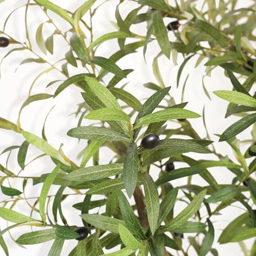 6ft Artificial Olive Tree with Lifelike Fruits for Indoor Decor