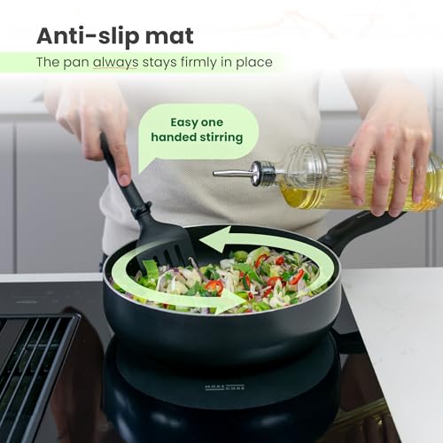 MoreCore Silicone Induction Hob Protector Set - Scratch & Spill Guard, Heat-Resistant, Reusable, 5 Pieces
