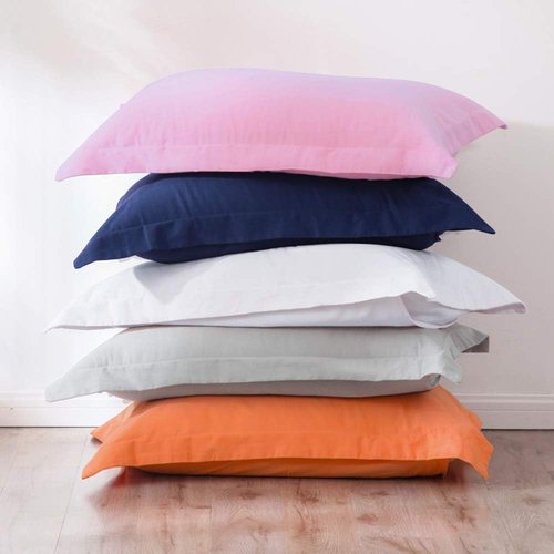 FLXXIE Microfiber Euro Pillow Shams - Set of 2 Soft, Fade & Wrinkle Resistant Covers | White, 26x26 Inches