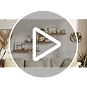 RALGEND Rustic Brown 31.5 Inch Wall Floating Shelves Set of 3 with Invisible Brackets