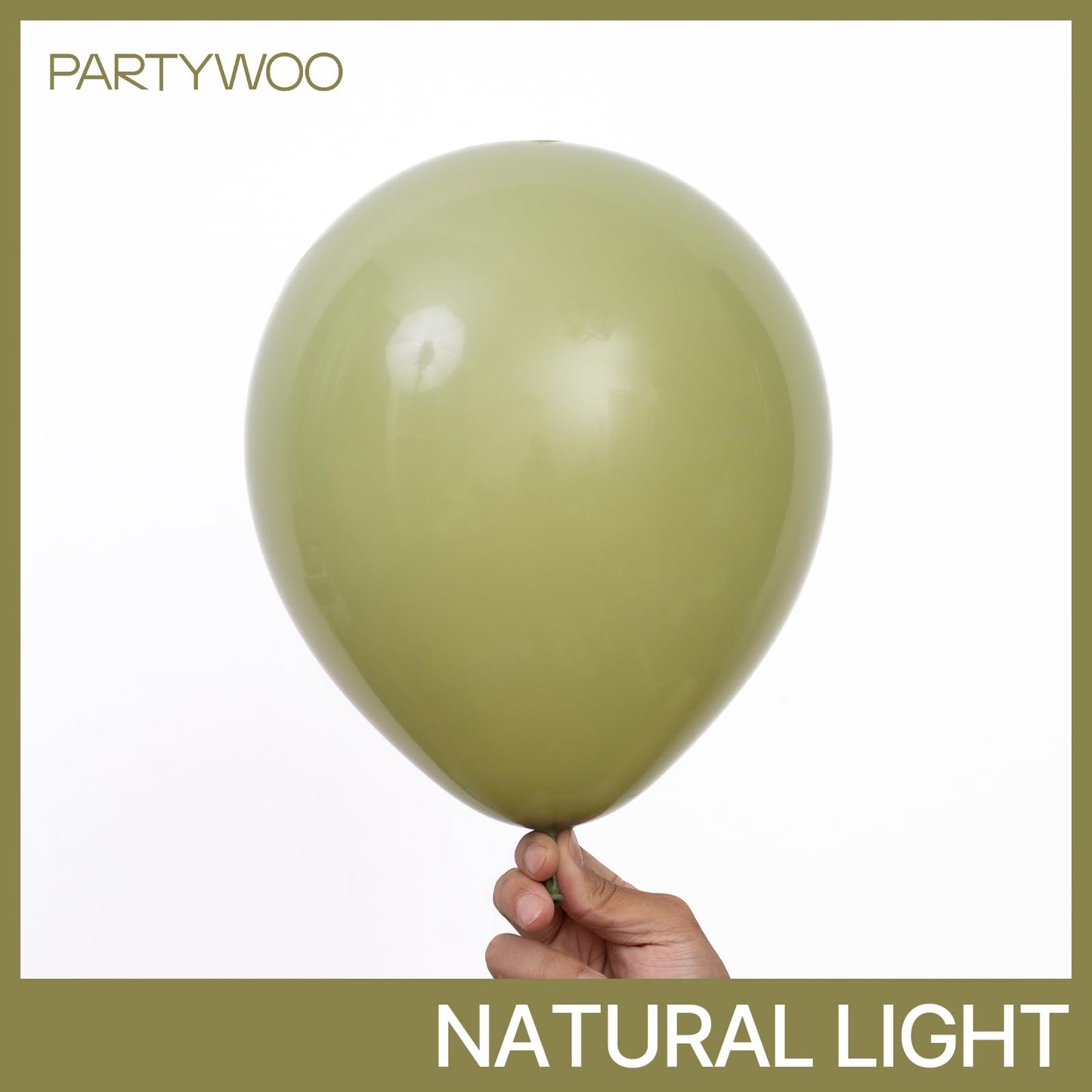 PartyWoo Sage Green Balloons 100pcs 12 Inch Olive Boho Green Latex Helium Balloons for Birthday Baby Shower Graduation Wedding Dinosaur Jungle Golf Football Baseball Theme Party Decorations Green-F11