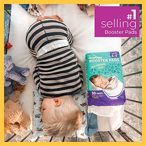 Select Kids Sposie Overnight Diaper Booster Pads 90 Ct Size 4-6, Leakproof, Hypoallergenic