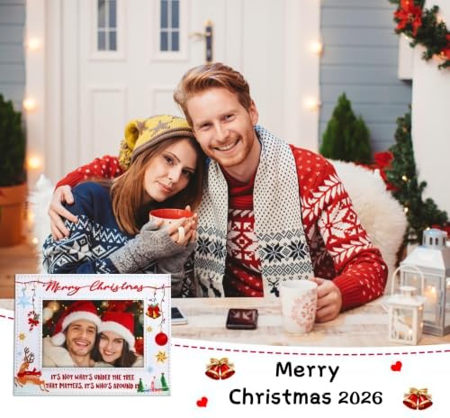 FaCraft Christmas Snowflake Photo Frame 4x6 - Family Holiday Decor 2026