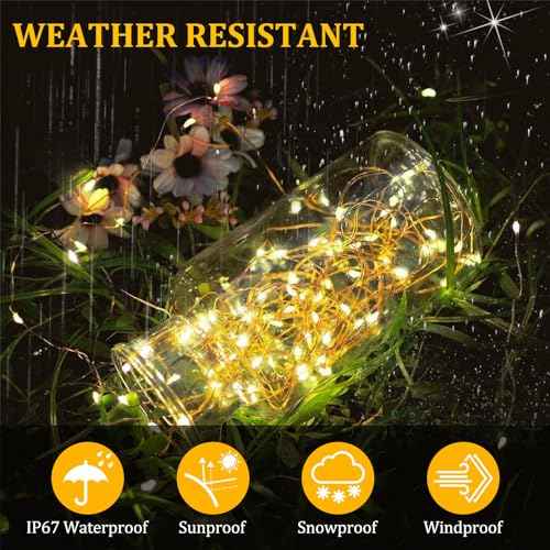 Timer Led String Lights,1 Pack Mini Battery Powered Silver Wire Starry Fairy Light,Battery Operated Micro Lights for Bedroom,Christmas,Parties,Wedding,Centerpiece,Decoration (5m/16ft Warm White)