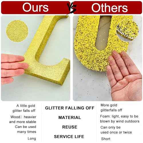 TONIFUL 8 Inch Red Glitter Letter A Table Centerpiece A-Z Red Birthday Party Decorations,Red Alphabet A for Birthday,Chrismas,Graduation,Bridal Shower,Wedding,Anniversary Party Supplies