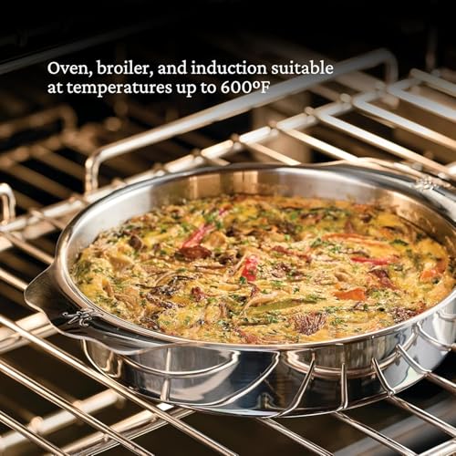 Hestan OvenBond Medium Tri-Ply Stainless Steel 9-Inch Round Baker - Professional Bakeware