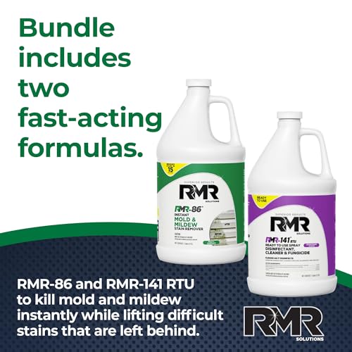RMR Brands DIY Mold Remover Bundle - 2 Gallon Disinfectant Spray Kit - Mold & Mildew Killer