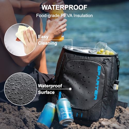 SPARTER Backpack Cooler Insulated 33/49 Can Leakproof Waterproof Bag